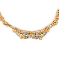LEVIAN, YELLOW GOLD AND DIAMOND NECKLACE