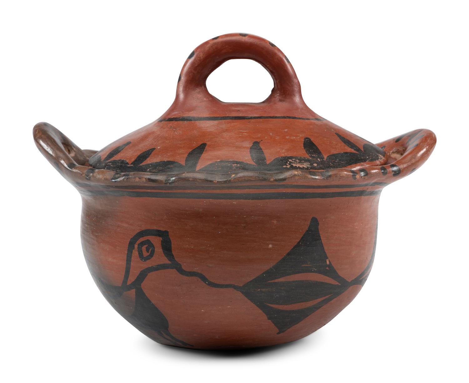 San Ildefonso Pottery Bean Jar