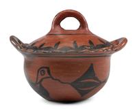 San Ildefonso Pottery Bean Jar