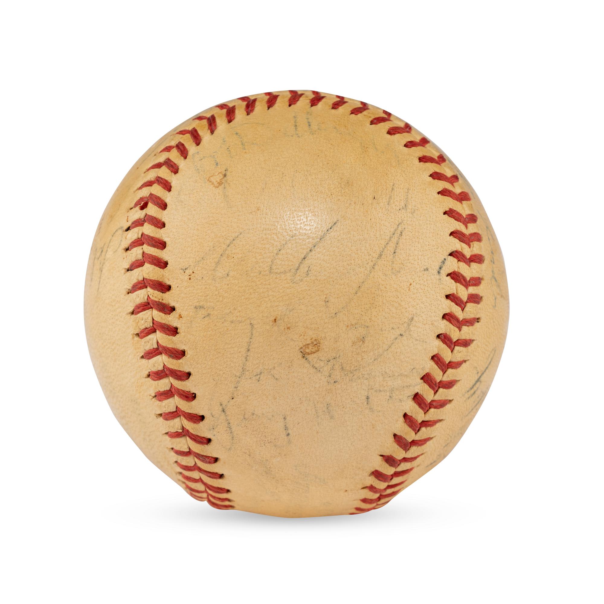 A 1947 St. Louis Browns Team Signed Autograph Baseball