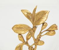 A French Gilt Bronze and Glass Japonisant Vase