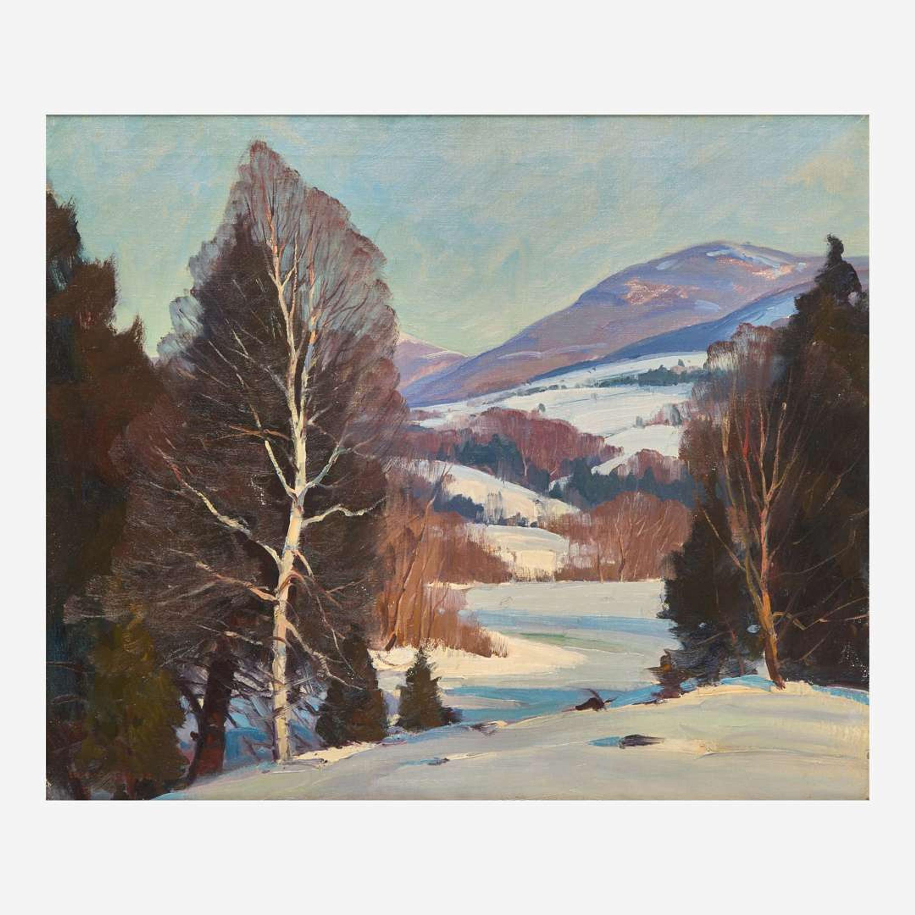 Emile Albert Gruppe (American, 1896–1978) Vermont Snowy Hills