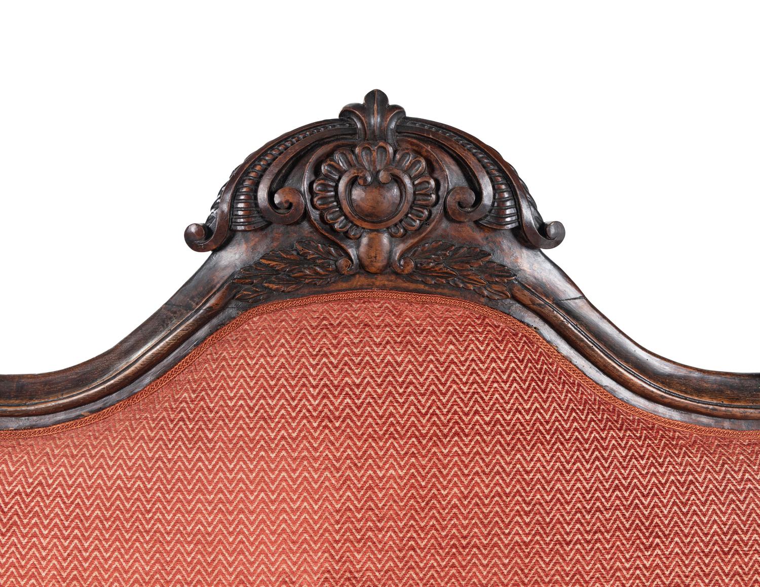 A Pair of Italian Rococo Walnut Settees
