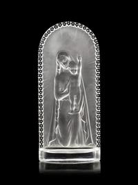 A Lalique Vierge à l'Enfant Plaque