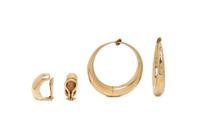 COLLECTION OF YELLOW GOLD EARRINGS