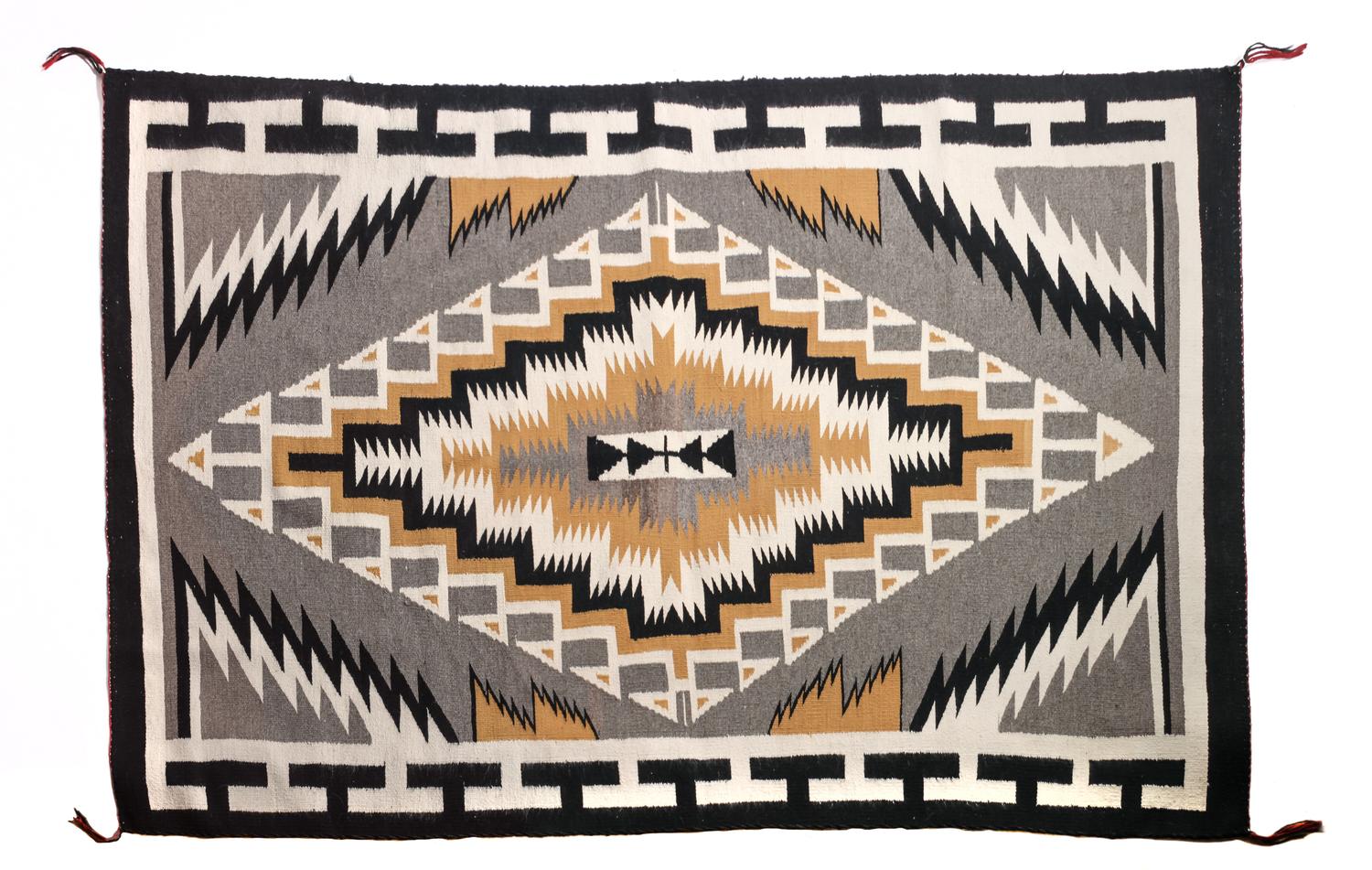 Navajo Crystal Rug 80 x 51 inches — Circa 1940