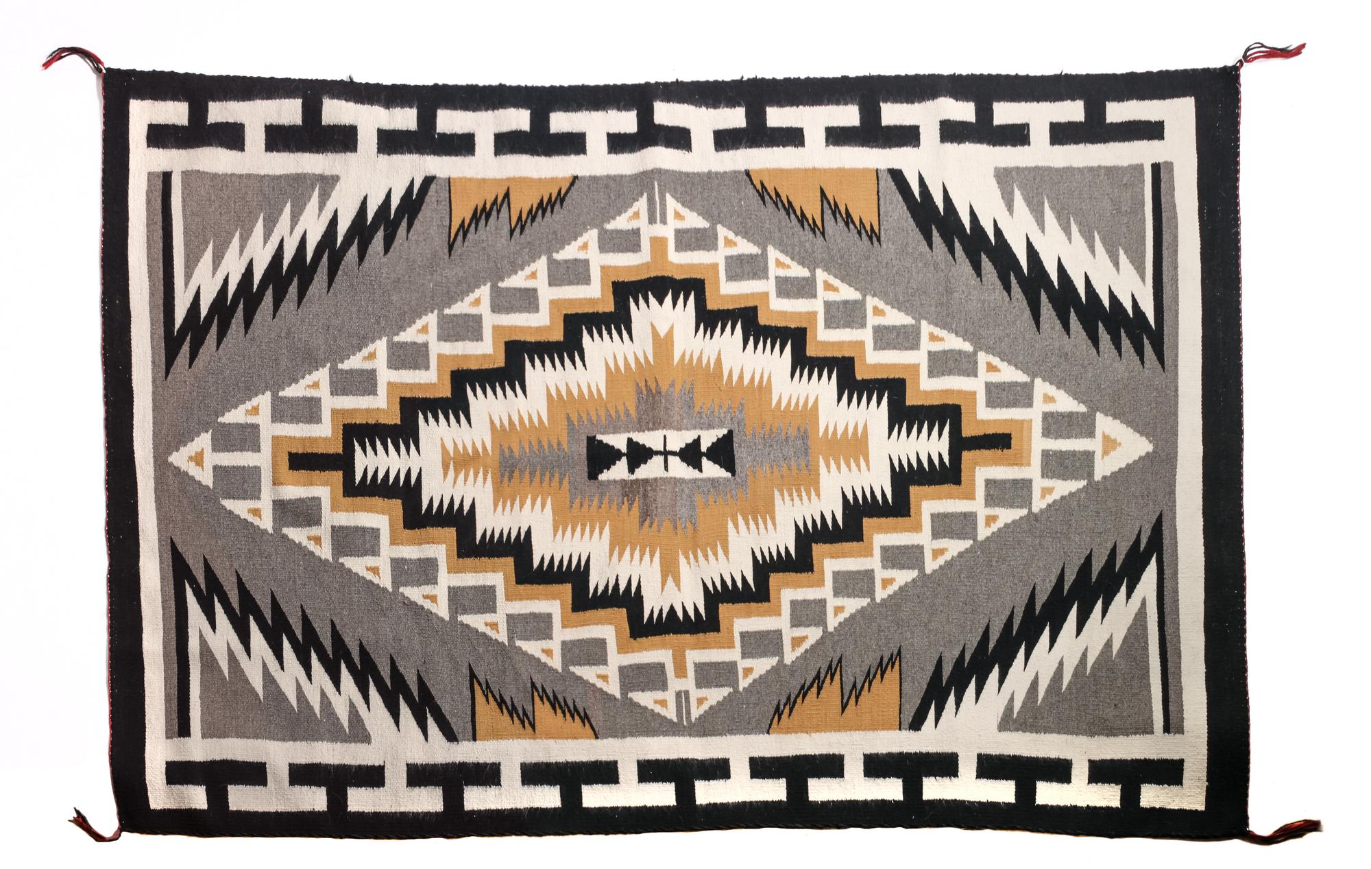 Navajo Crystal Rug 80 x 51 inches — Circa 1940