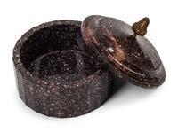 A Continental Faceted Porphyry Circular Box