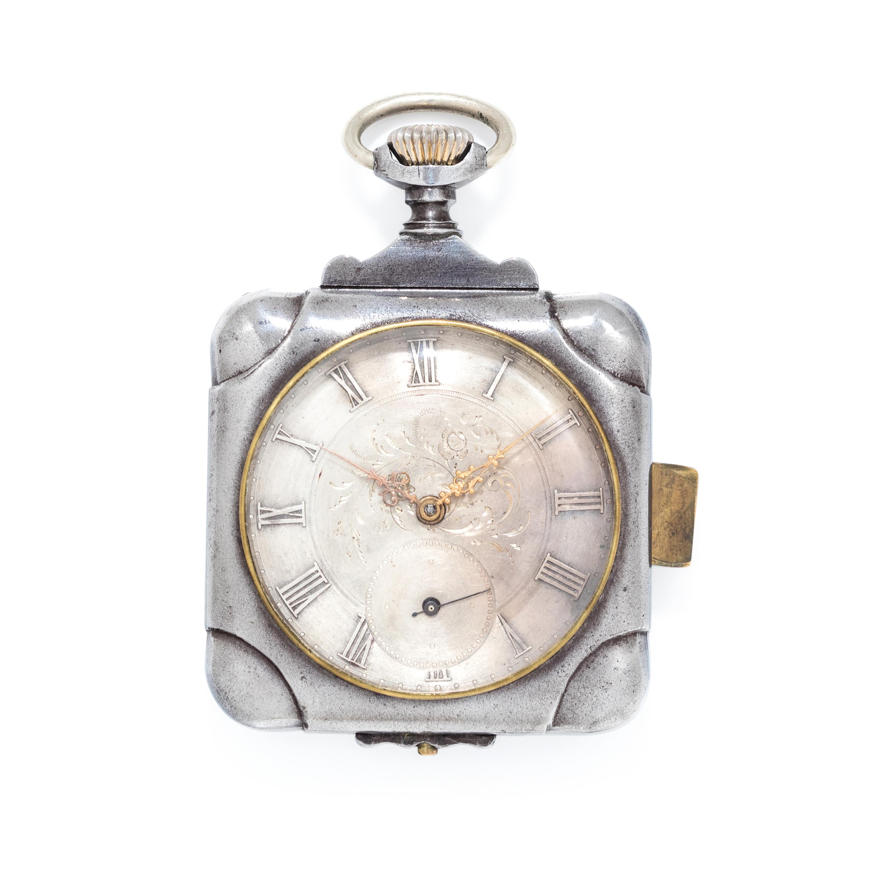 SILVER QUARTER REPEATER OPEN FACE POCKET WATCH