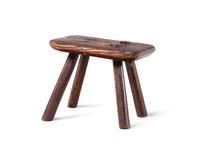 A Near Pair of French Oak Child's Church Chairs