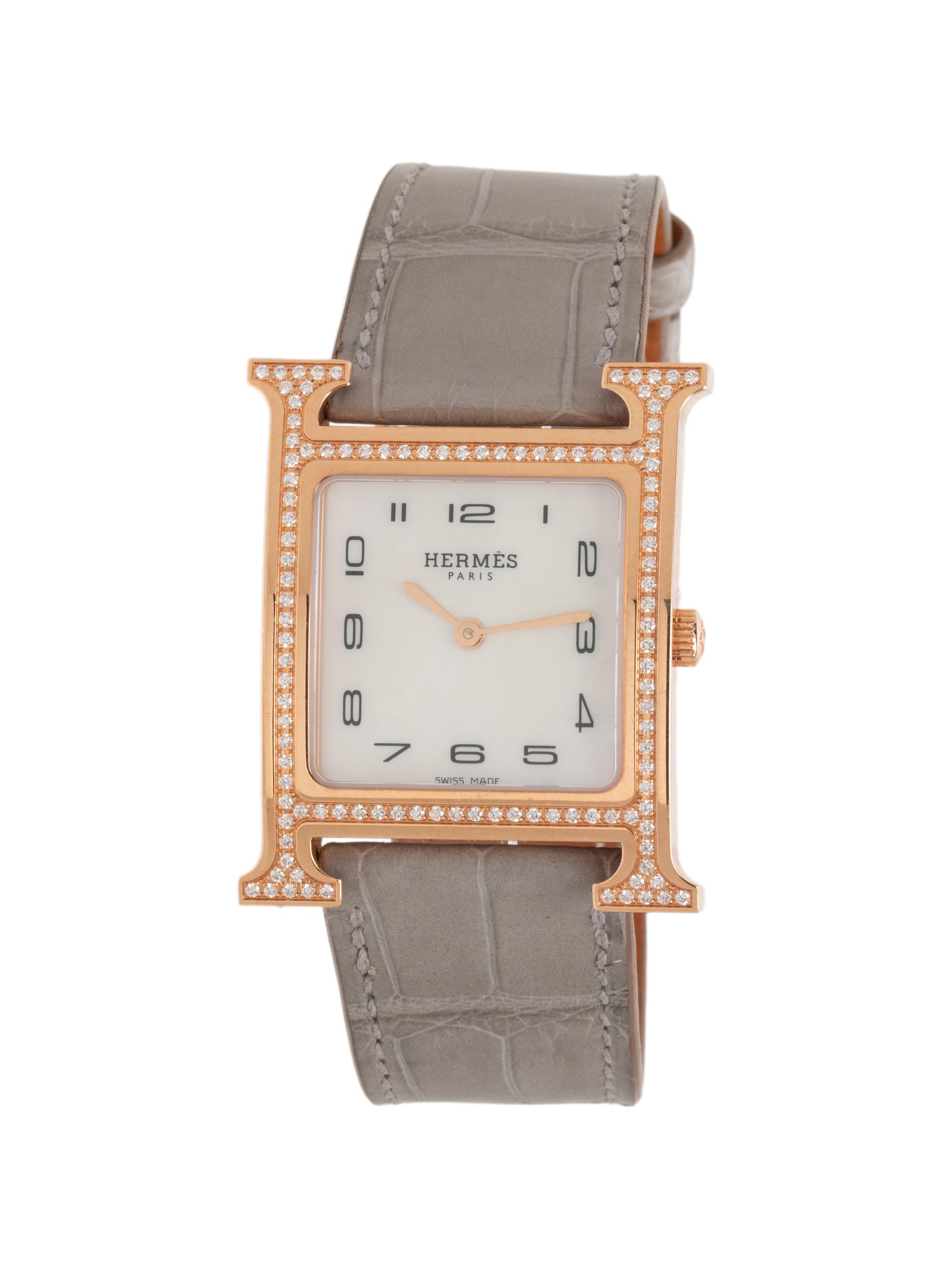 HERMÈS, REF. HH1.572 18K ROSE GOLD 'HEURE H' WATCH