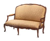 A Régence Style Carved Oak Settee