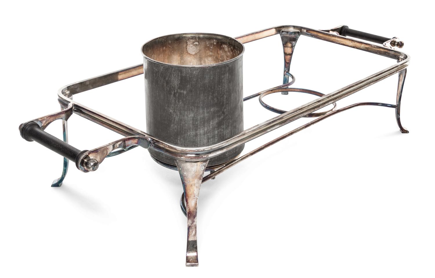 A Collection of Silver-Plate Serving Articles, 20th Century, comprising warming stands of various form and size.