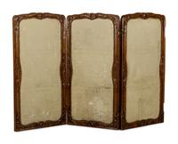 A Louis XV Style Carved Walnut Six-Panel Needlework Inset Screen 19th Century Note: Our specialists have confirmed that this item is over 100 years old.