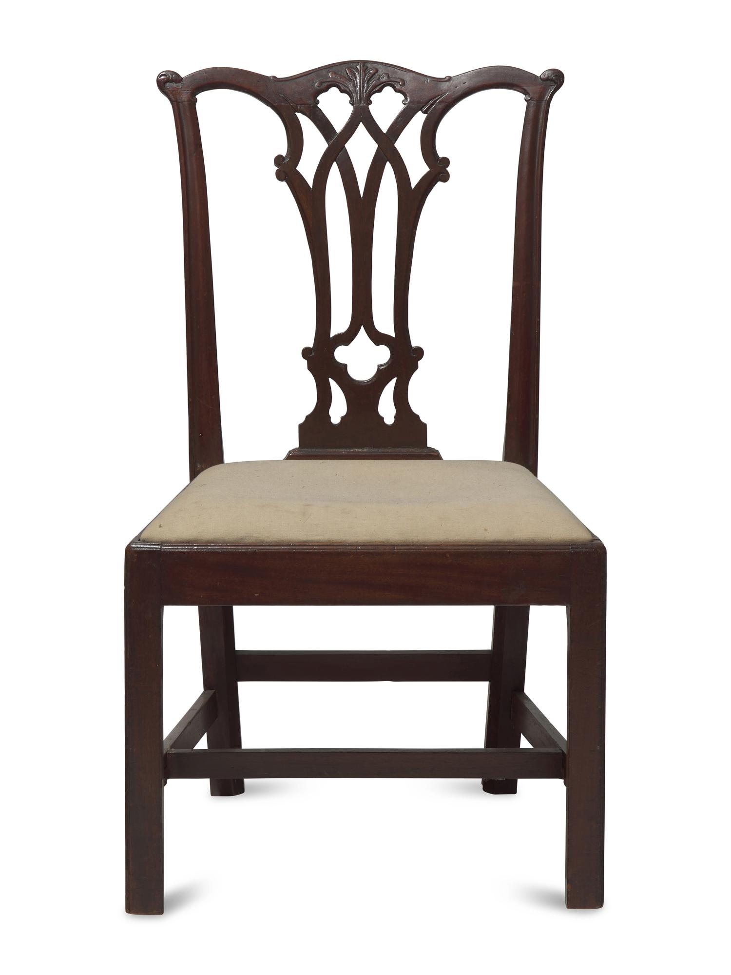 A Chippendale Carved Mahogany Side Chair, Philadelphia, PA, Late 18th Century