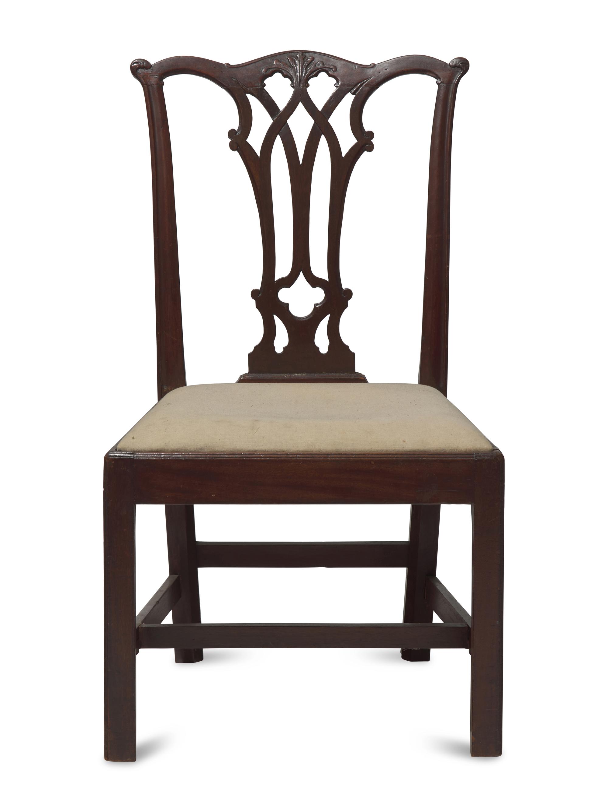 A Chippendale Carved Mahogany Side Chair, Philadelphia, PA, Late 18th Century