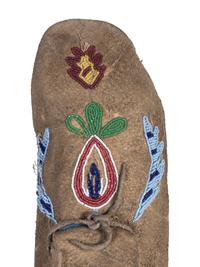Apsáalooke Beaded Hide Moccasins