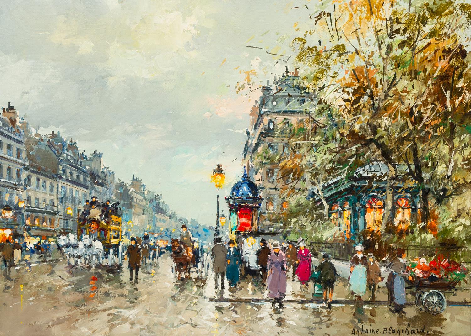 Antoine Blanchard, (French, 1910–1988), Square Montholon, Rue Lafayette, Paris
