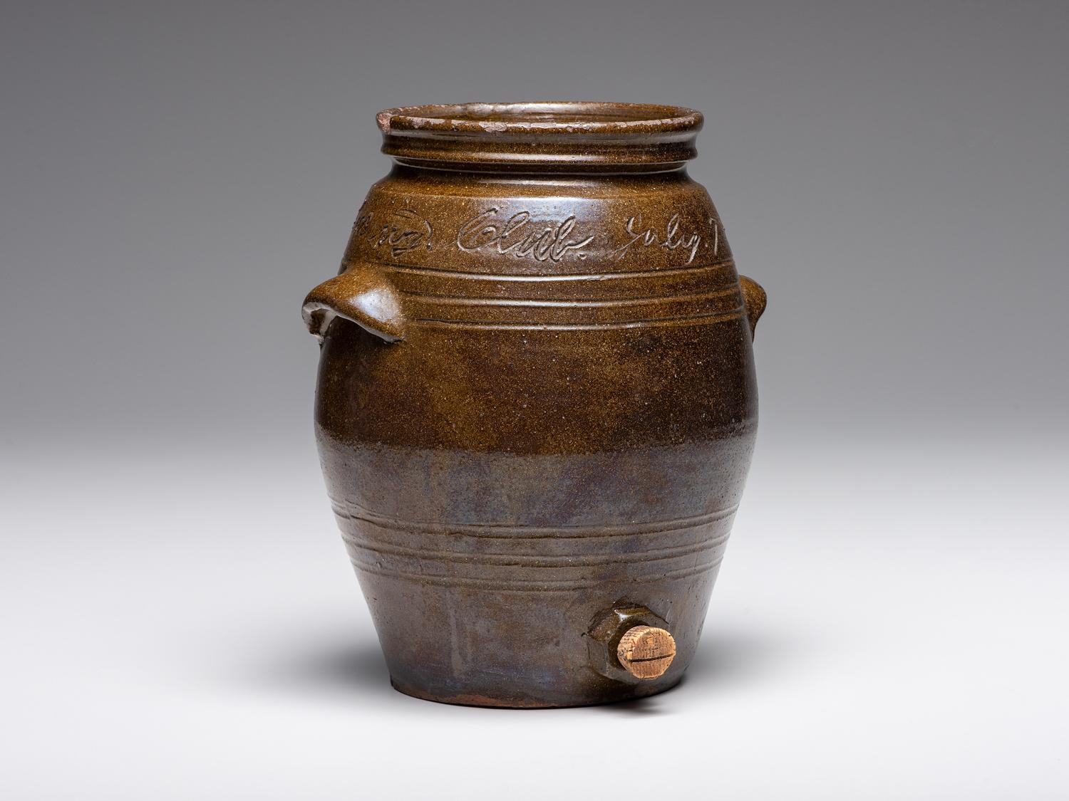 A Rare North or South Carolina “Colored Republicing Club” Stoneware Cooler