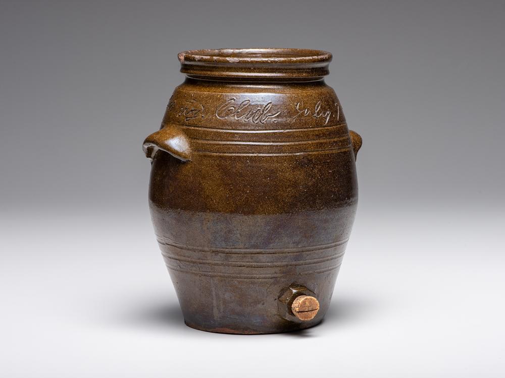 <div><strong>A Rare North or South Carolina “Colored Republicing Club” Stoneware Cooler</strong>&nbsp;</div>