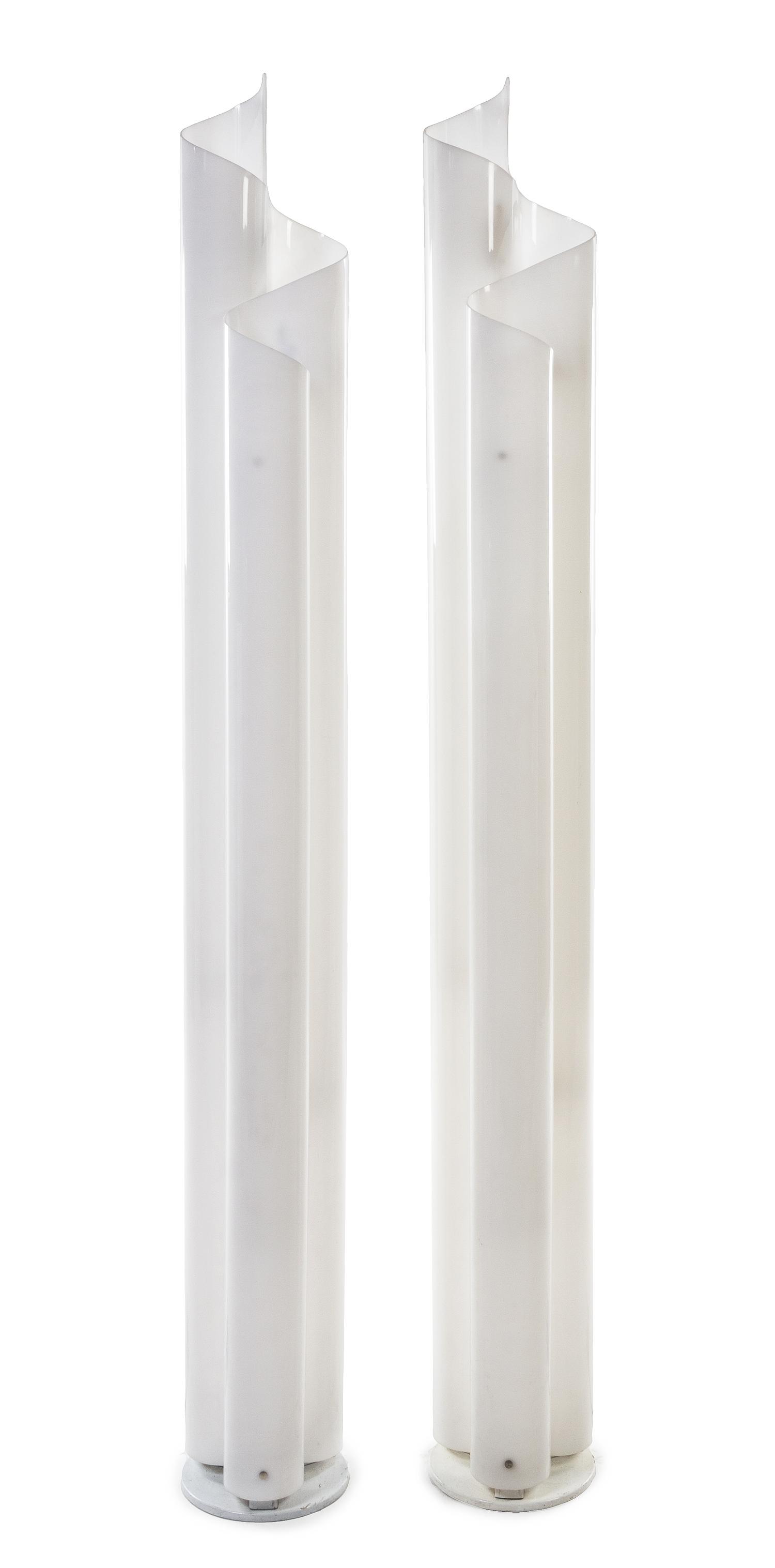 Vico Magistretti (Italian, 1920-2006), ARTEMIDE, 1970s, a pair of Chimera floor lamps