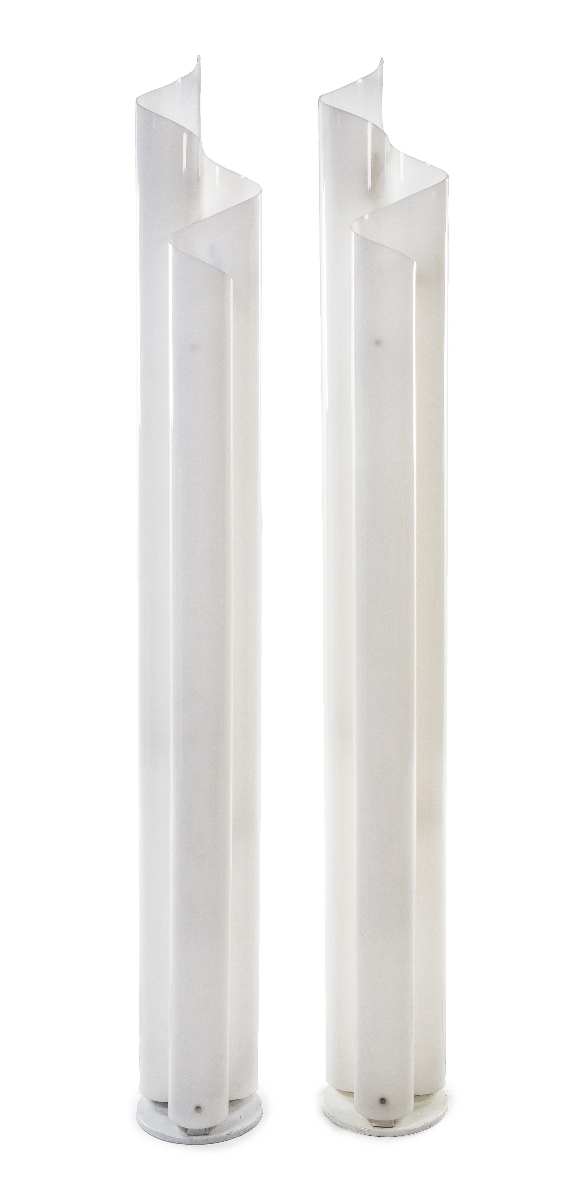 Vico Magistretti (Italian, 1920-2006), ARTEMIDE, 1970s, a pair of Chimera floor lamps