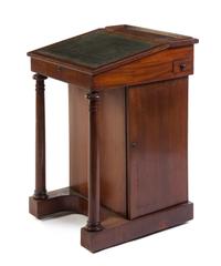An English Mahogany Davenport Desk Height 33 x width 22 x depth 22 1/4 inches. — LATE 19TH CENTURY