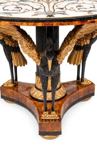 A Continental Parcel Gilt Center Table with a Specimen Marble Top
