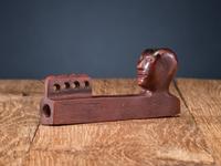Western Great Lakes Figural Catlinite Pipe Bowl