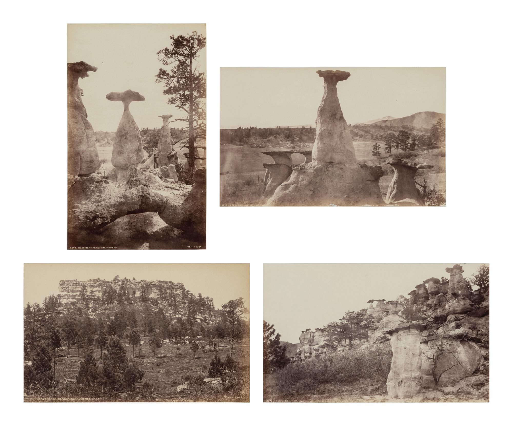 JACKSON, William Henry (1843-1942). Suite of 38 albumen photographs: Rocky Mountain Railroad Album, Steam and Steel Across the Great Divide, Silverton Colorado, Silverton Sultan, 1883.