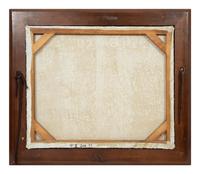 A Hand-Painted Canvas Louis Vuitton Advertising Panel