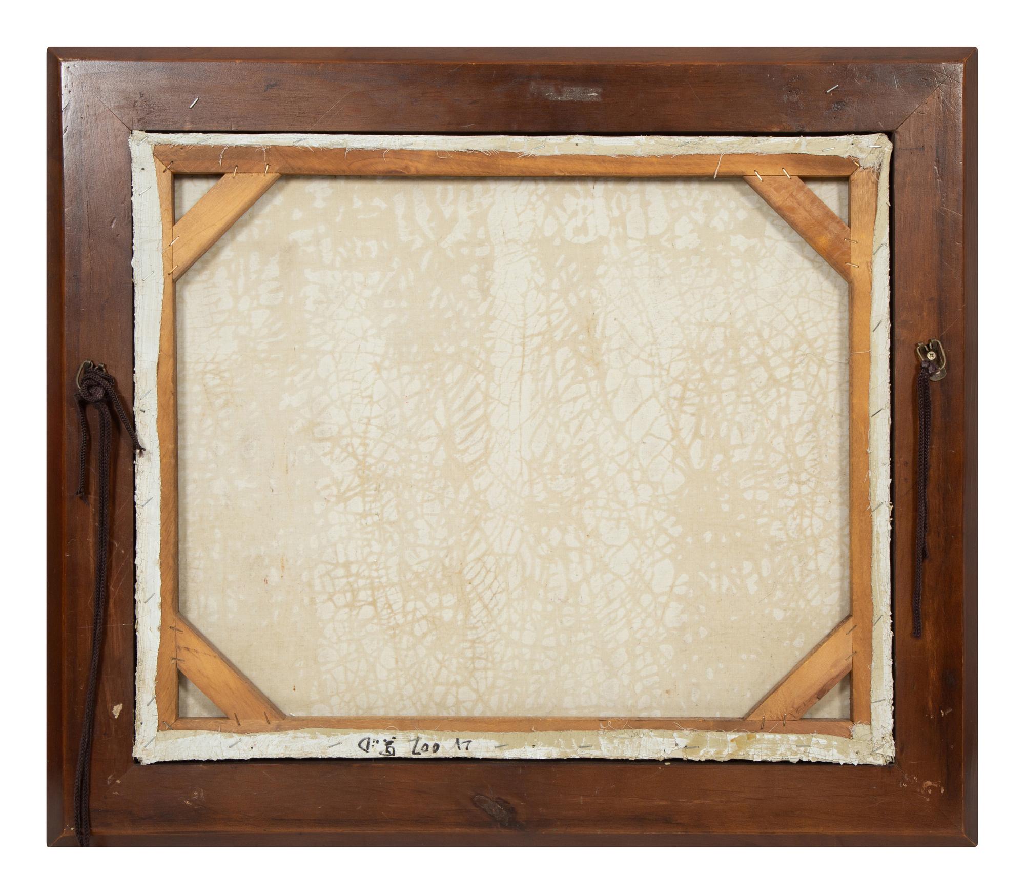 A Hand-Painted Canvas Louis Vuitton Advertising Panel