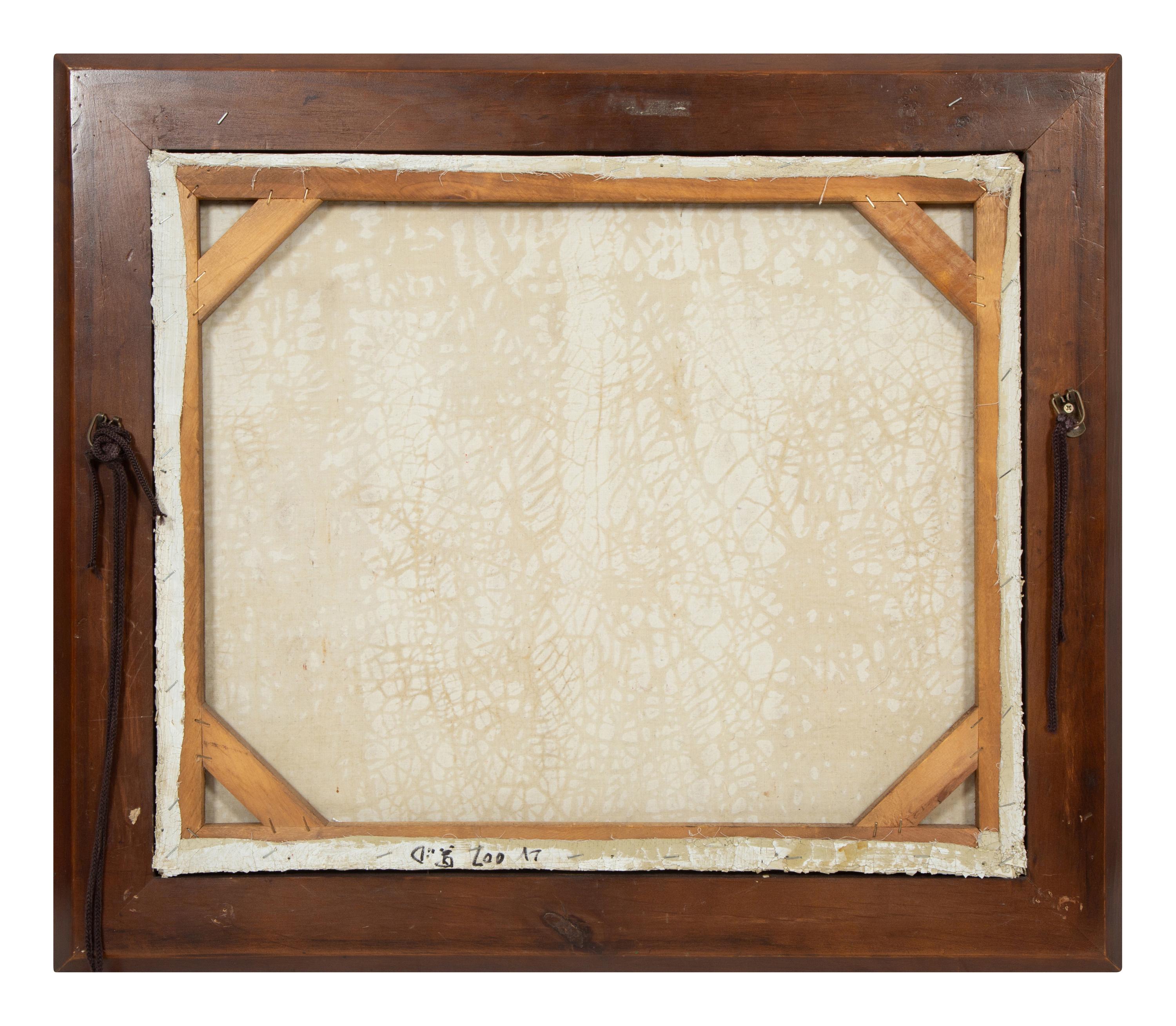 A Hand-Painted Canvas Louis Vuitton Advertising Panel