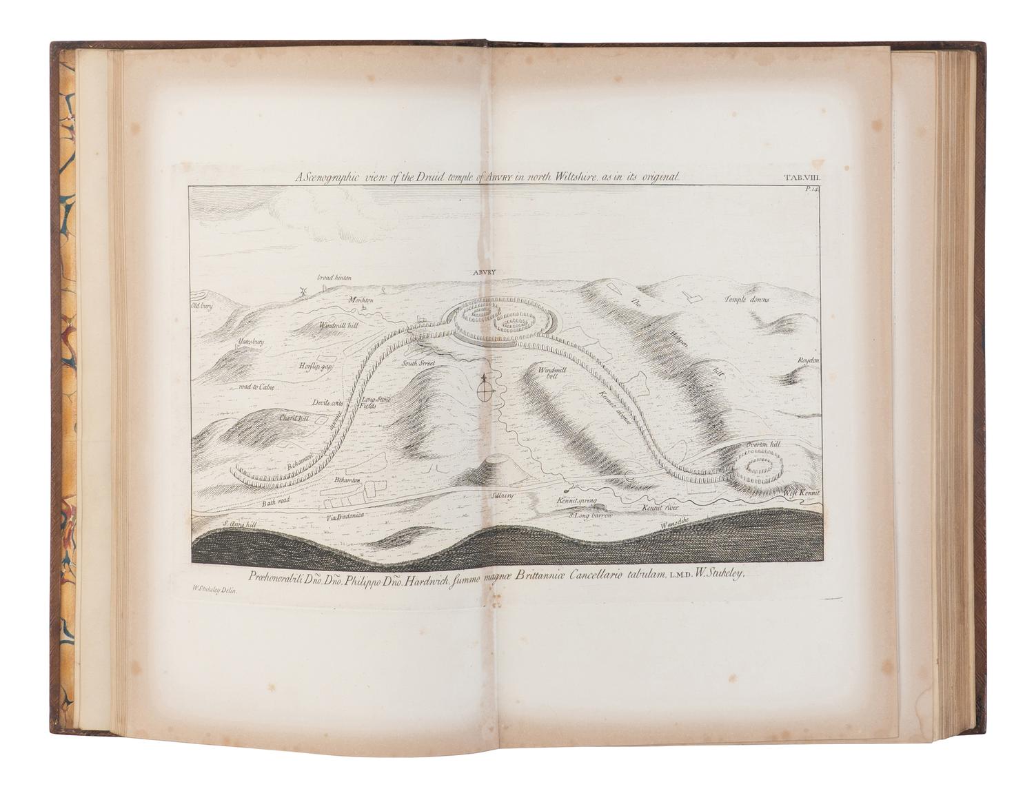 STUKELEY, William (1687-1765). Stonehenge: A Temple Restor'd to the British Druids . London: Printed for W. Innys and R. Manby, 1740.