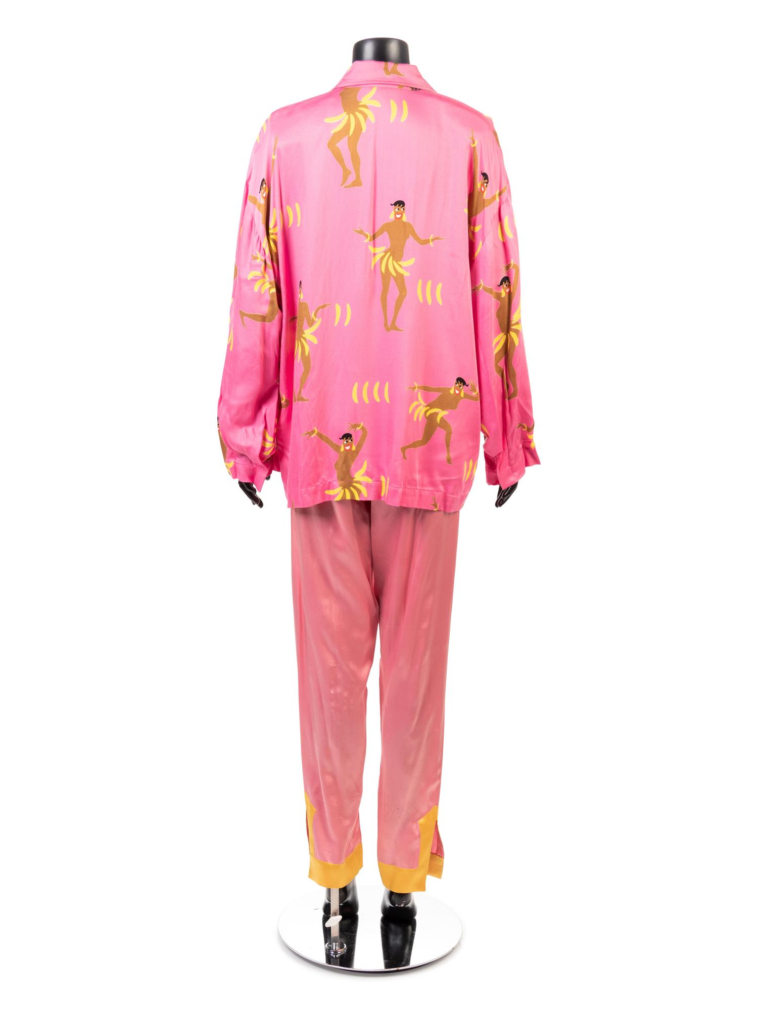 Patrick Kelly Pink Pajama Set, 1980s
