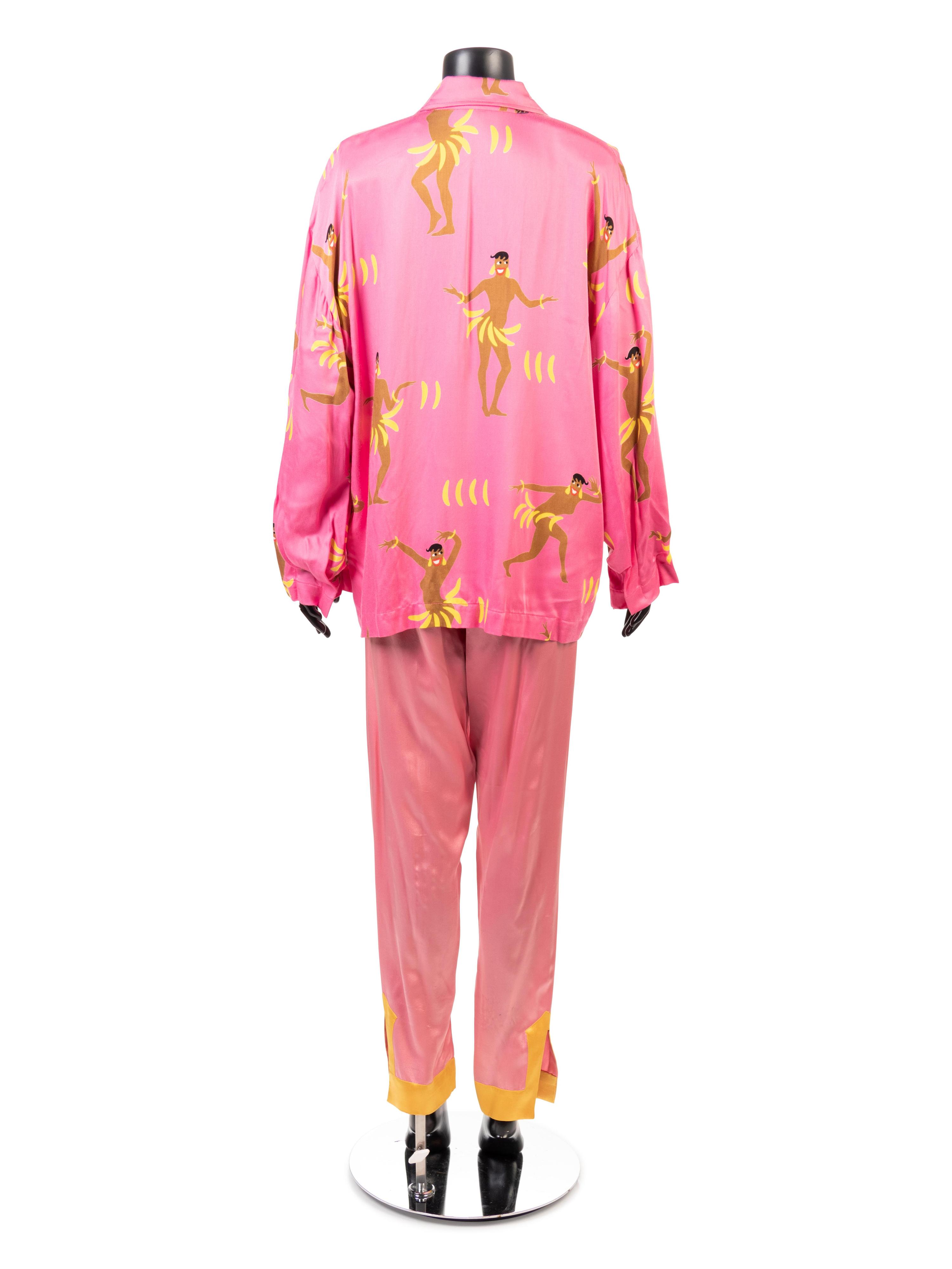 Patrick Kelly Pink Pajama Set, 1980s