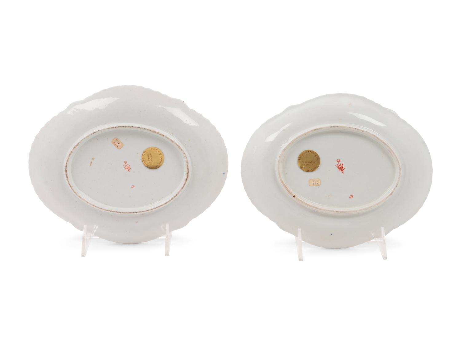 A Pair of Derby Porcelain Relish Dishes