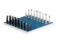Modernist Chess Set, 1962 Alcoa Enterprises, USA