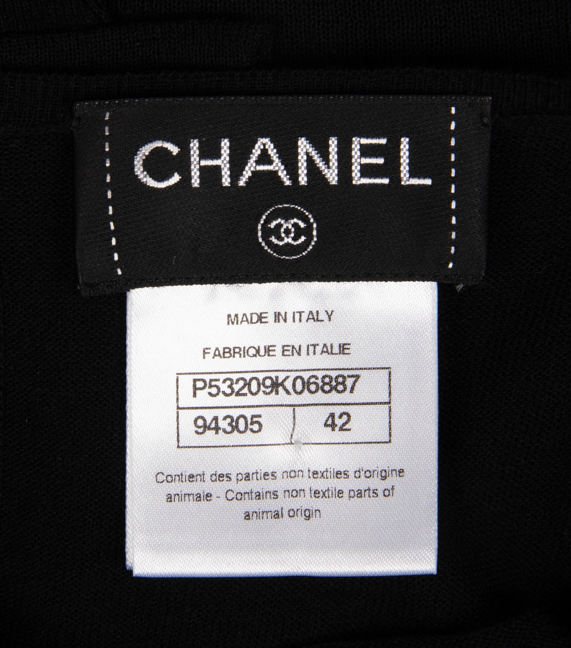 Chanel Sleeveless Black Knit Dress, 2010s