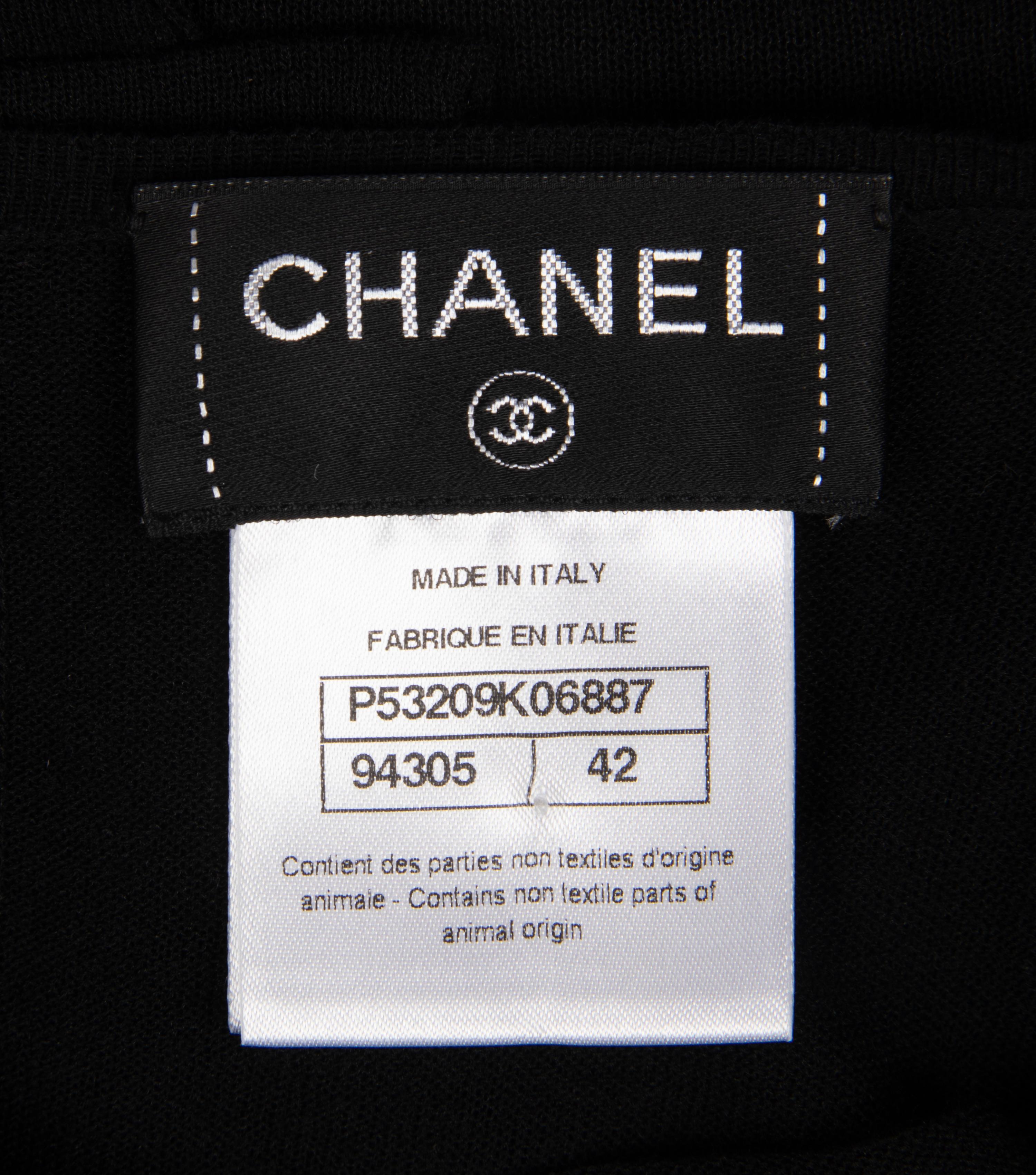 Chanel Sleeveless Black Knit Dress, 2010s