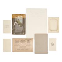 [Early Photography] Group of 8 photos of 19th-20th century photographers and inventors, including Morse, Bogardus, Edison