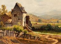 Pastoral Farm Scene