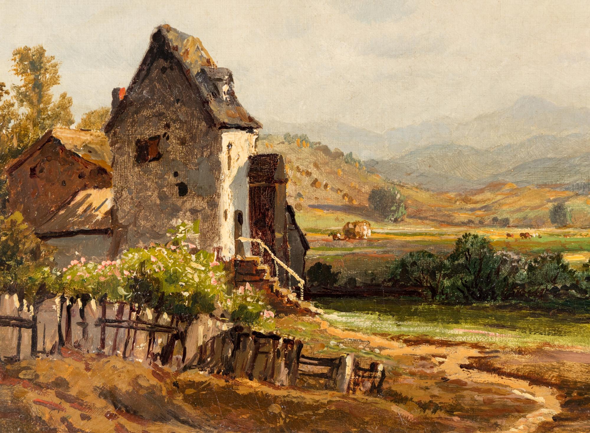 Pastoral Farm Scene