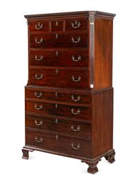 A George III Mahogany Chest-on-Chest