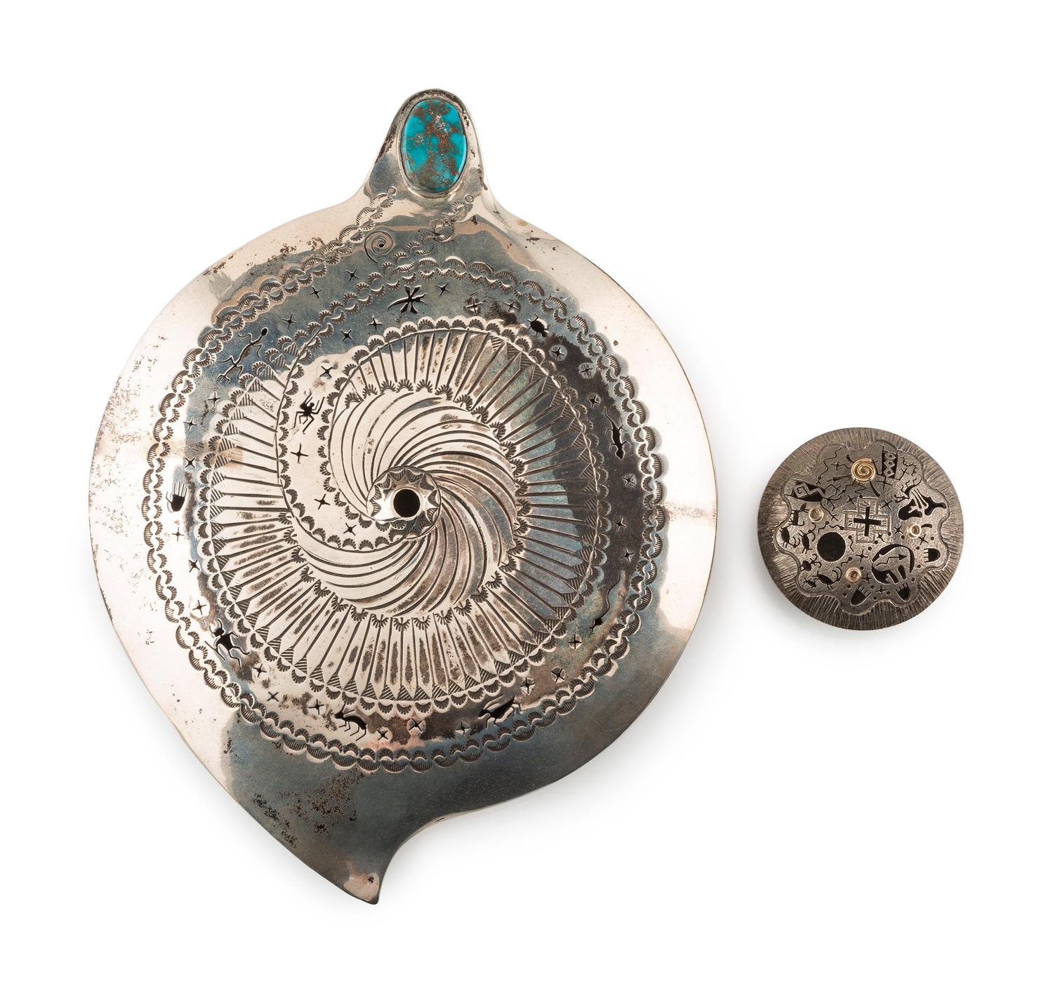 Sterling Silver Seed Jar with 14k Gold Accents; PLUS