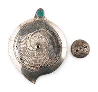 Sterling Silver Seed Jar with 14k Gold Accents; PLUS