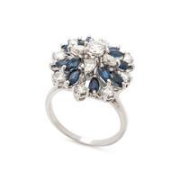 SAPPHIRE AND DIAMOND RING