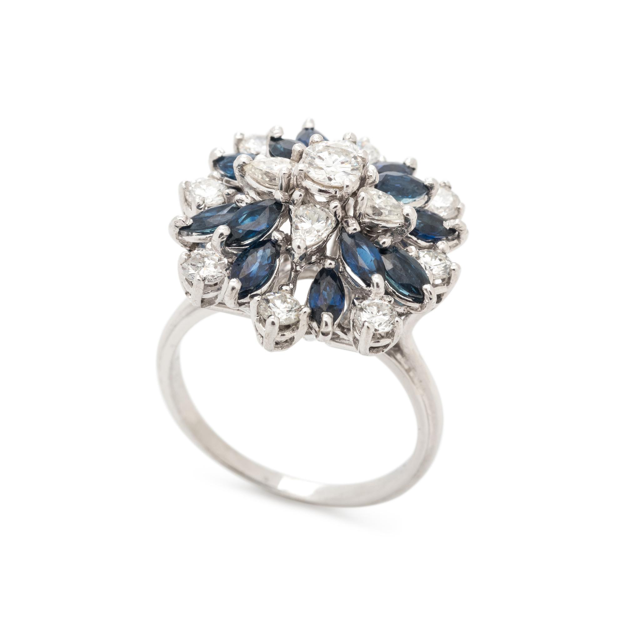SAPPHIRE AND DIAMOND RING