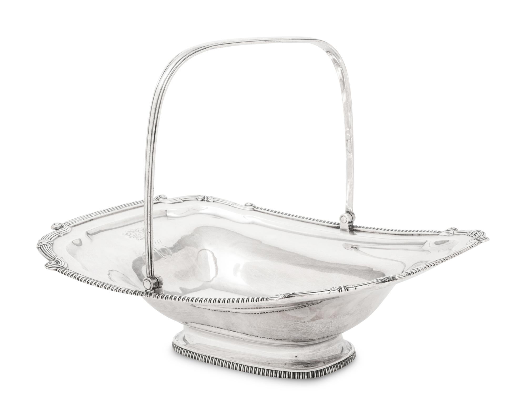 A George III Silver Centerpiece Basket