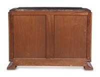 An Art Deco Rosewood Marble-Top Cabinet